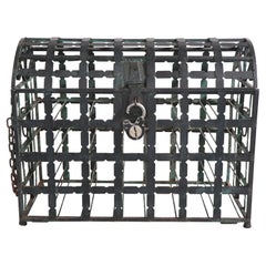 19th C French Metal Wine Chest