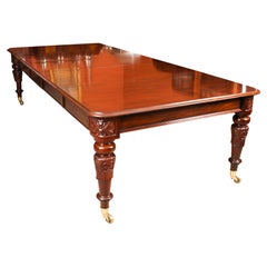 Used William IV Mahogany Extending Dining Table 19th Century