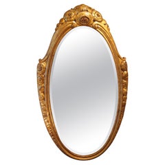 Paul Follot Oval Wall Mirror