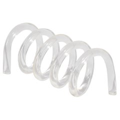 Dorothy Thorpe Lucite Spiral Letter Holder