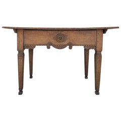 18th Century Dark-Brown French Régence Console Table, Oakwood Farm, End Table
