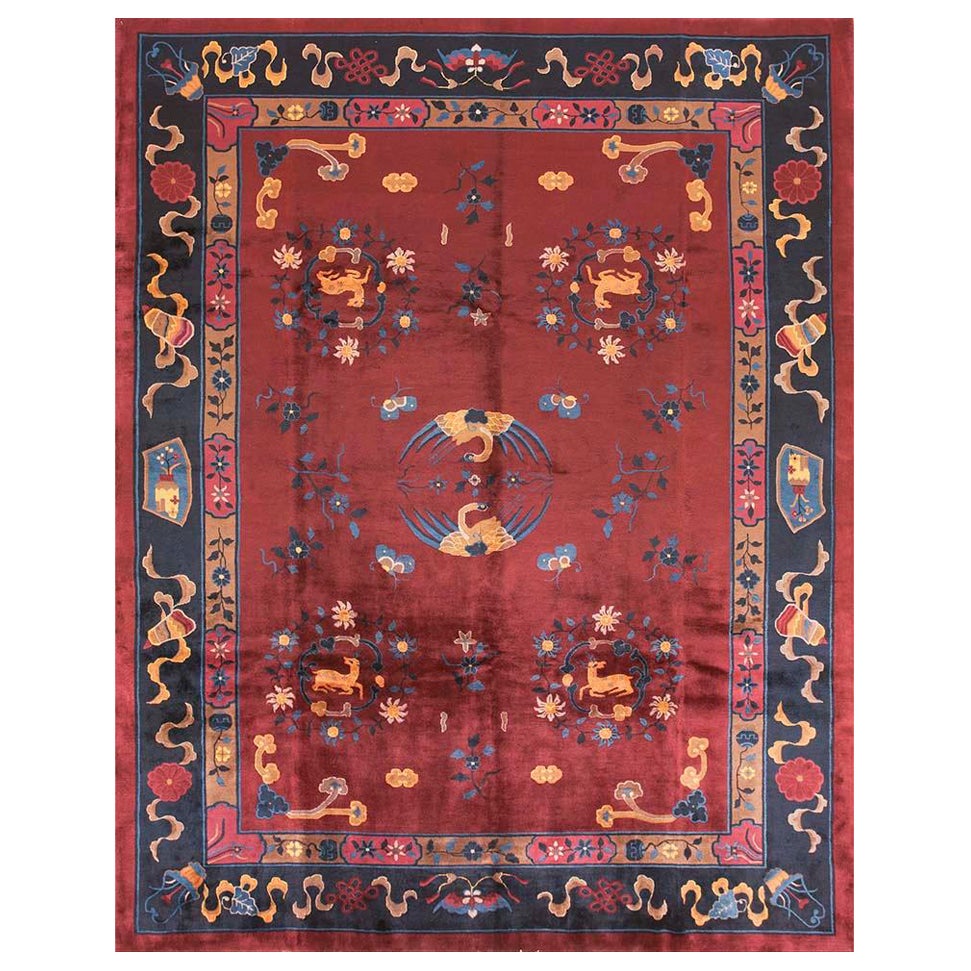 Antique Chinese - Peking Rug  9' 4'' x 11' 6''