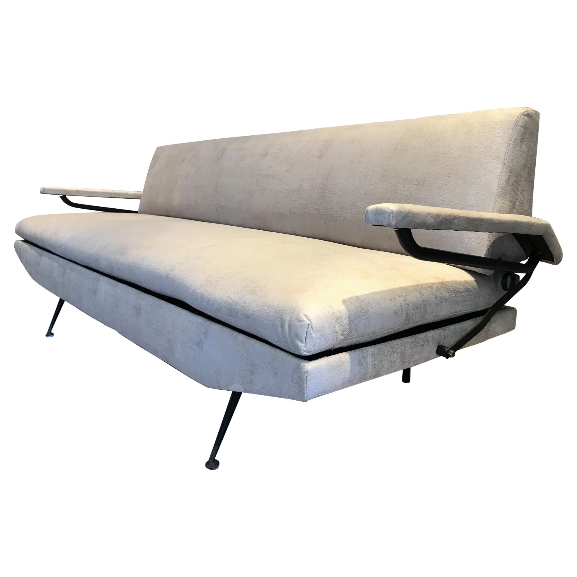 Italienisches Sofa-Tagesbett im Stil von Osvaldo Borsani, Italien, 1950er Jahre