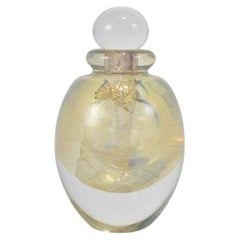Iridescent Perfume Bottle in Blown Glass
