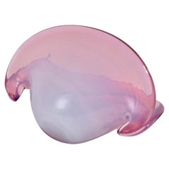Pink Opaline Clam Vase
