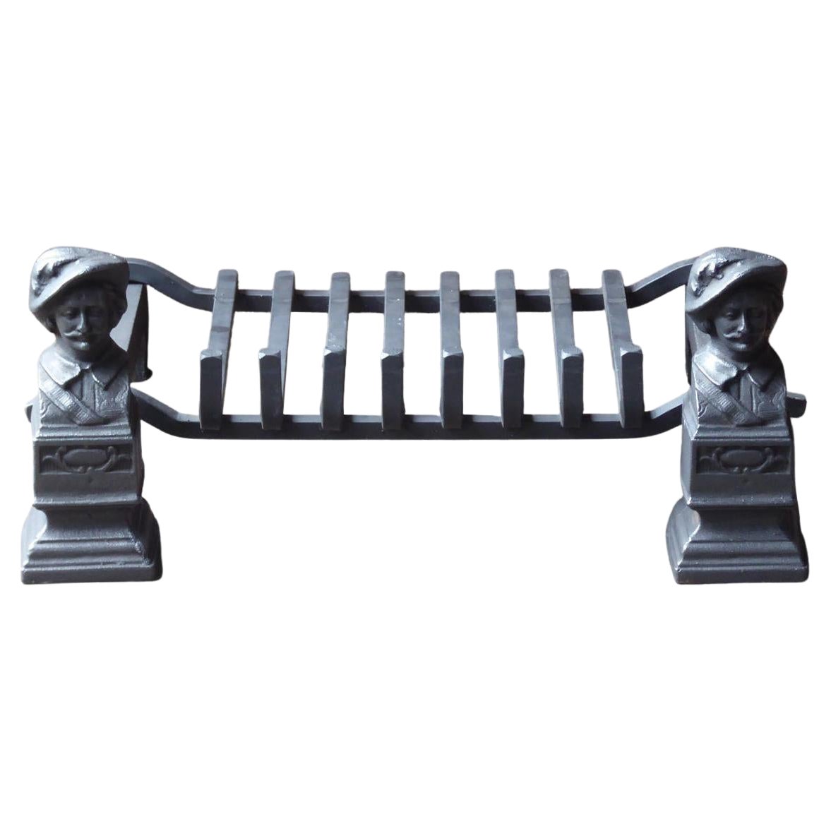 French Napoleon III Fire Grate, Fireplace Grate For Sale