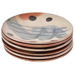 Ceramic Plate Set of 6 in Terracotta