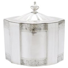 Used 18th Century Sterling Silver Locking Tea Caddy