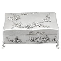 Used Chinese Export Silver Jewellery Box, circa 1895
