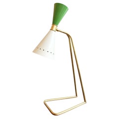Italian Brass Desk Lamp Stilnovo