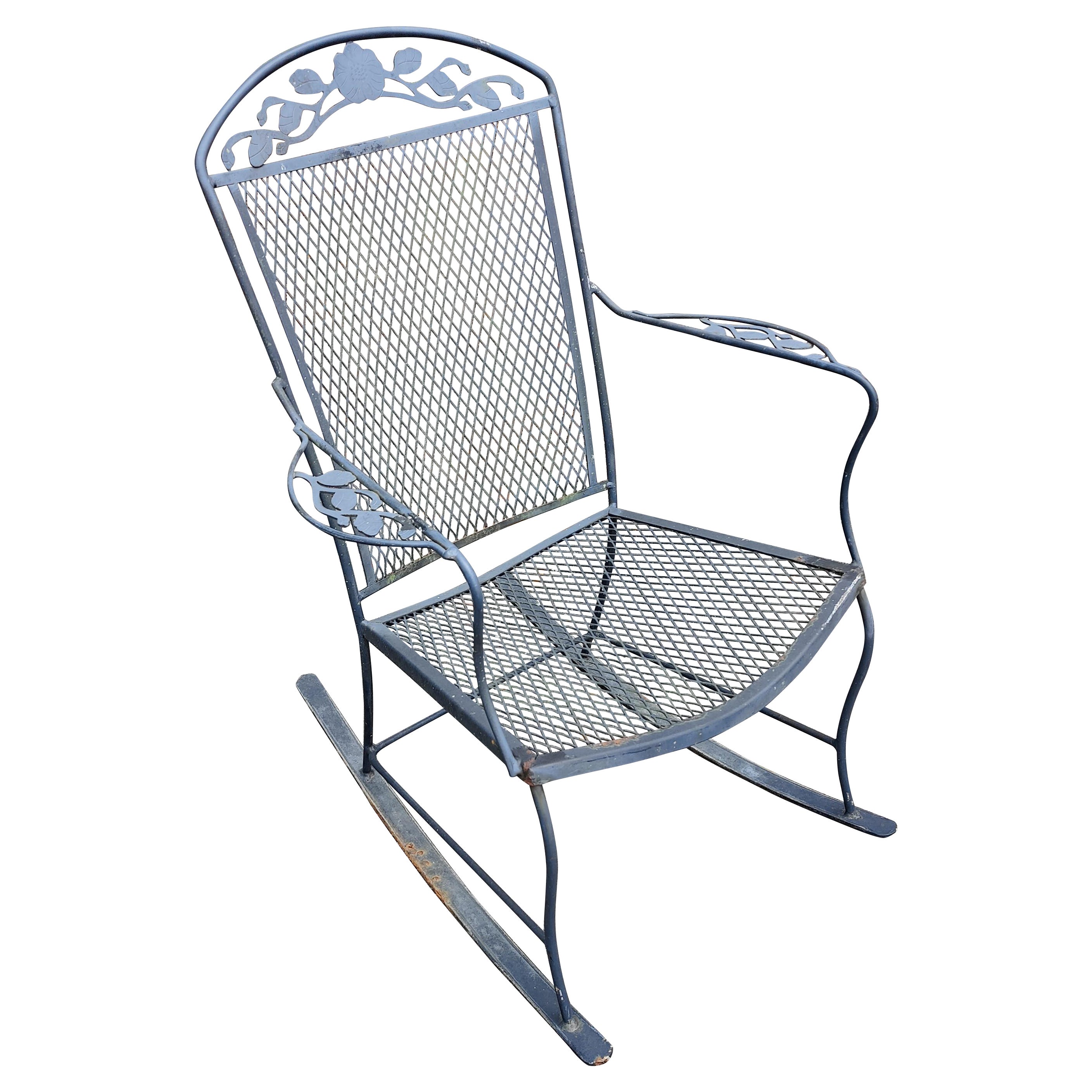 Vintage Modern Outdoor Garden Rocking Chair