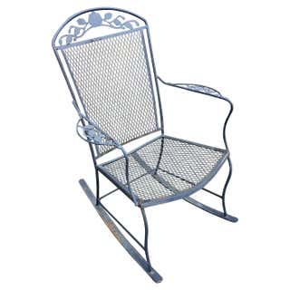 Vintage Iron Rocking Chair For Sale at 1stDibs | vintage metal rocking ...