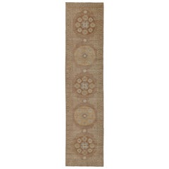 Khotan Design Runner with All-Over Geometric-Circle Medallion Pattern