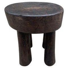 Antique African Wabi Sabi Side Table or Stool