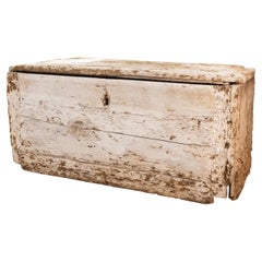 19th Century Rustic Painted Country House Trunk, Coffee Table