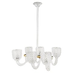 Italienische Barovier & Toso Murano-Glas-Hängeleuchte des 20. Jahrhunderts von Ercole Barovier
