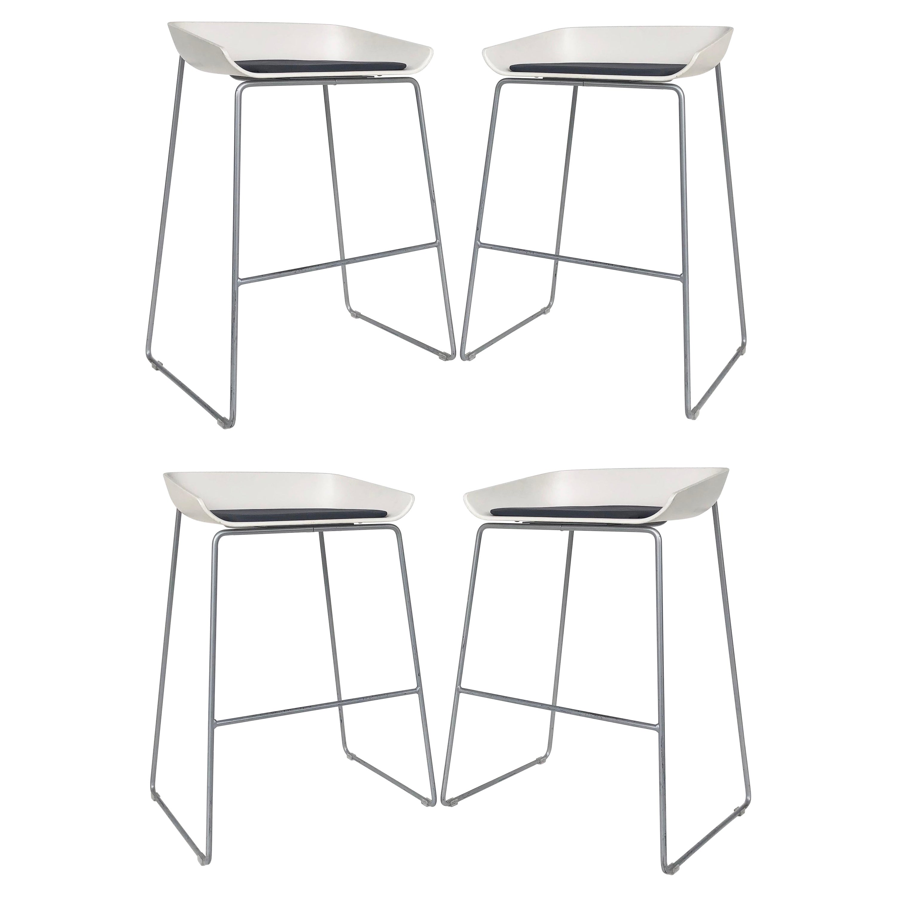 Turnstone Scoop Bar Stools for Steelcase Furniture, Set of Four