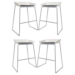 Used Turnstone Scoop Bar Stools for Steelcase Furniture, Set of Four