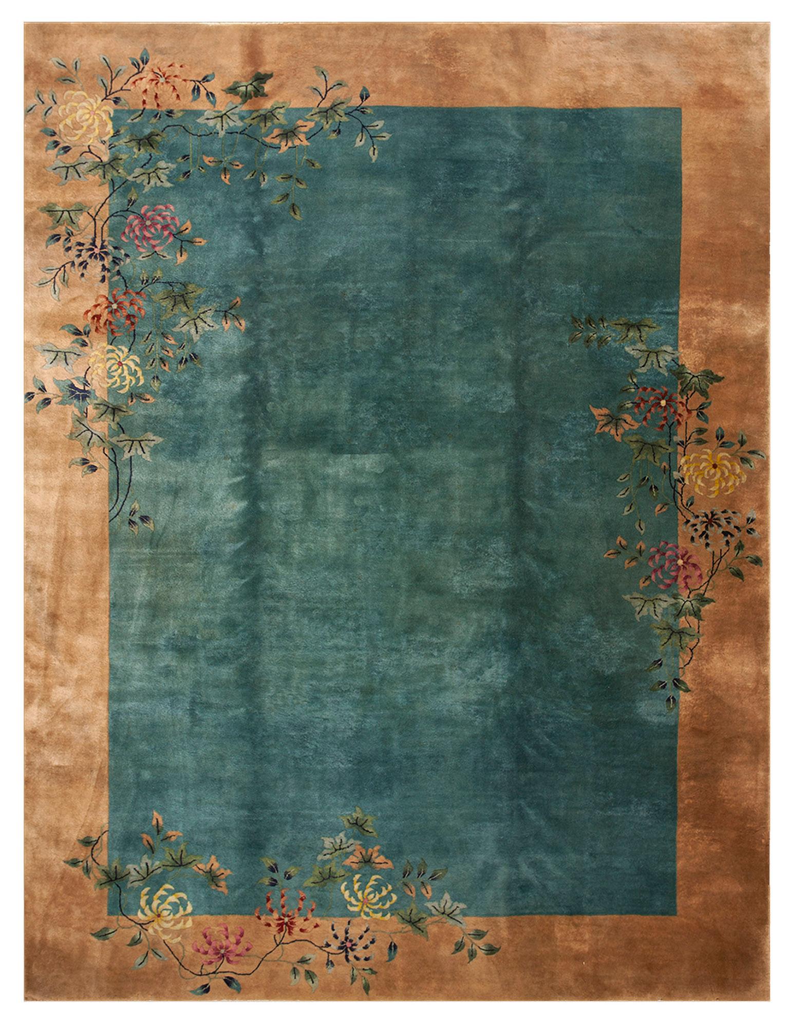 1920s Chinese Art Deco Carpet ( 8' 10" x 11'6" - 270 x 350 cm )