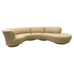 Vladimir Kagan Style Serpentine Sectional Sofa