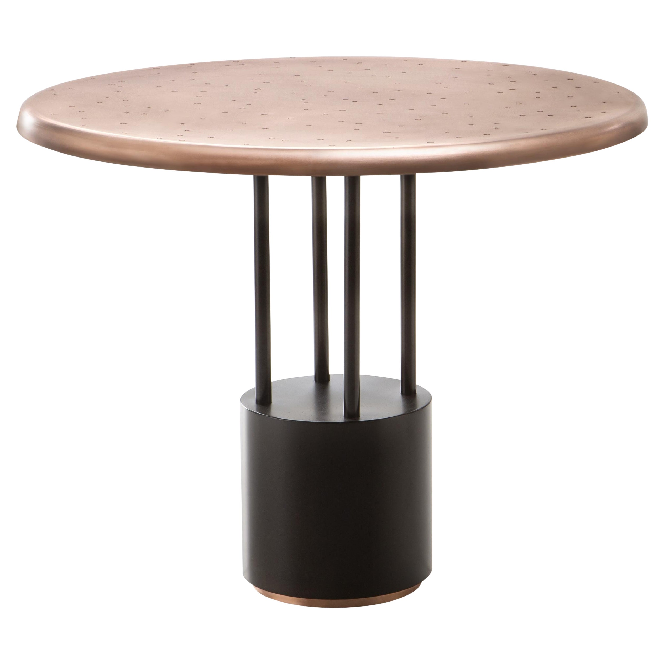 Table à plateau DeCastelli Burraco en cuivre brossé de Zanellato/Bortotto