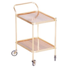 20th Century French Art Deco Trolley, Made Out of Brass Original Condition 1950s