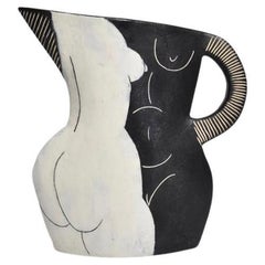 Best Friends Ceramic Nude Form in Black and White