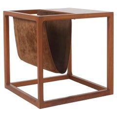 Danish Cube Magazine Rack / Side Table by Kai Kristiansen, 1960s