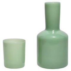 Opaque Mint Bedside Carafe Set