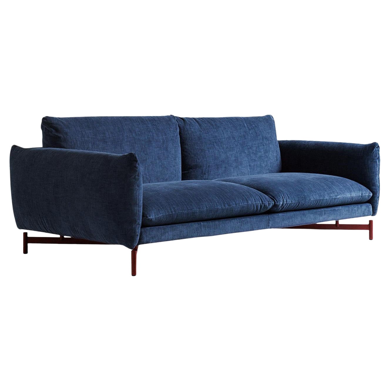 Kom Blue Sofa by Angeletti Ruzza For Sale