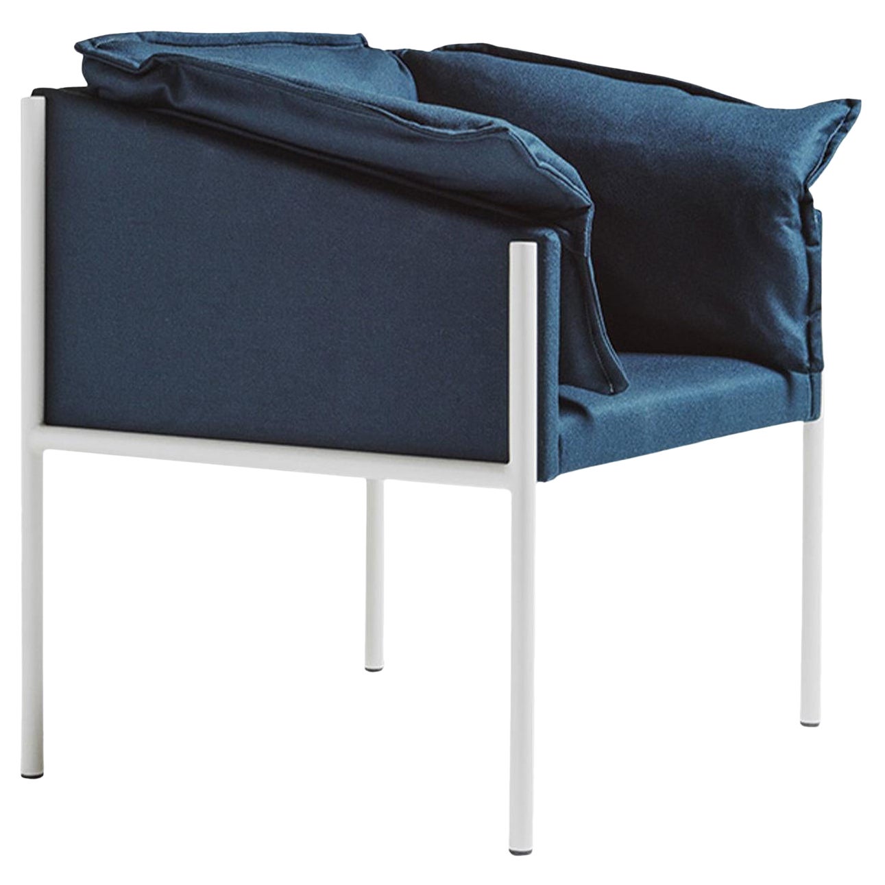 Blauer Sessel von Angeletti Ruzza