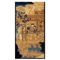 Antique 1920s Pictorial Chinese Peking Carpet ( 4' 6''x 9' 1'' - 137 x 276 )