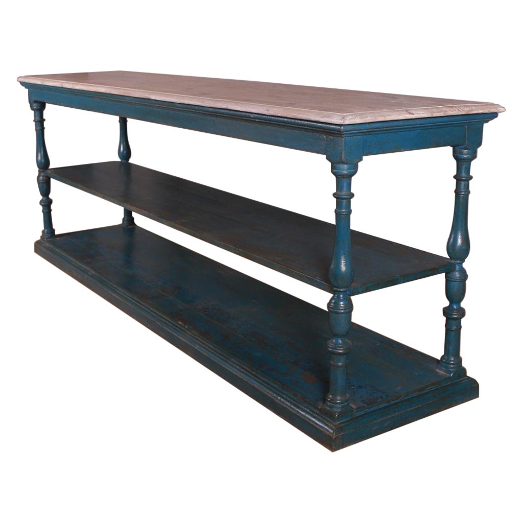 Painted Two Tier Drapers Table