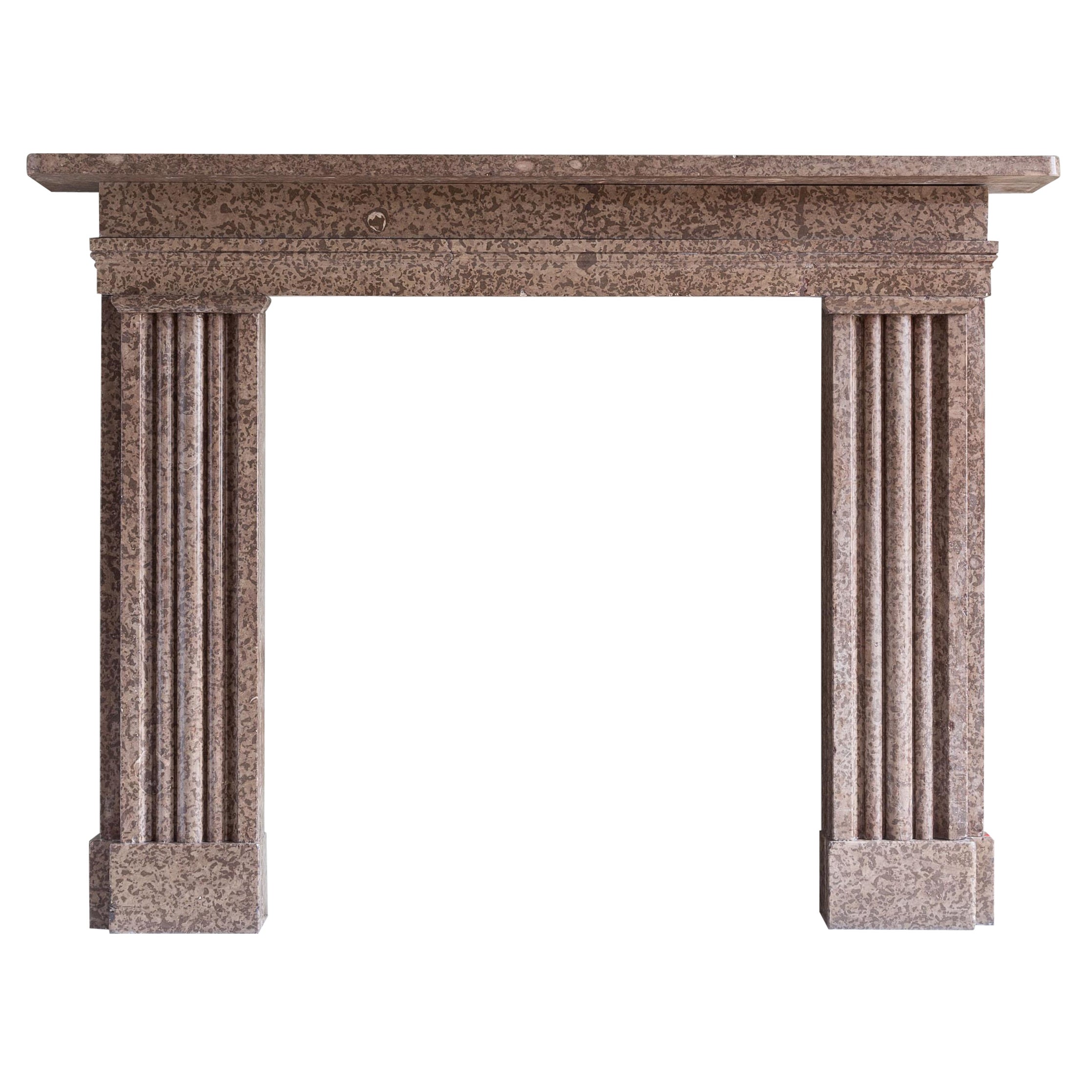 George IV Derbyshire Limestone Fireplace