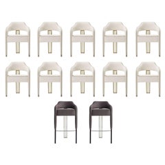 Set of 10 Invicta II Chair + 2 Invicta II Bar Stool