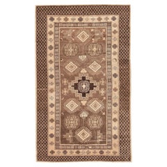Alfombra Khotan Antigua Oriental. Tamaño: 1,8 m x 1,8 m
