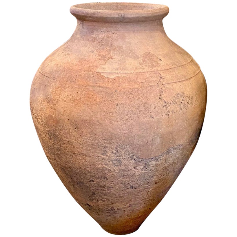 Large Scale Greek Terracotta Olive Oil Jar