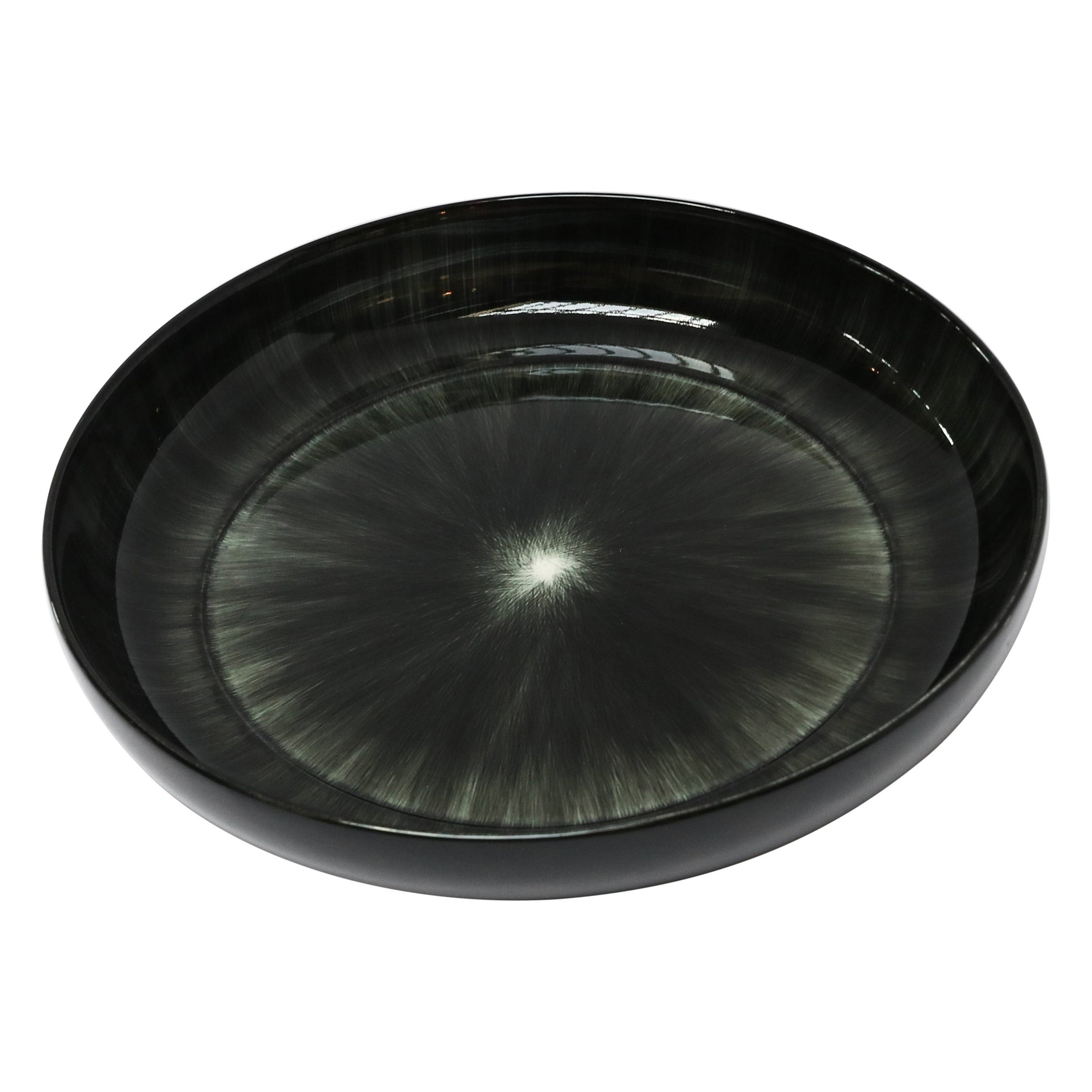 Ann Demeulemeester for Serax Dé Large High Plate / Bowl in Black / off White
