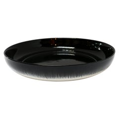 Ann Demeulemeester for Serax Dé Large High Plate / Bowl in off White / Black