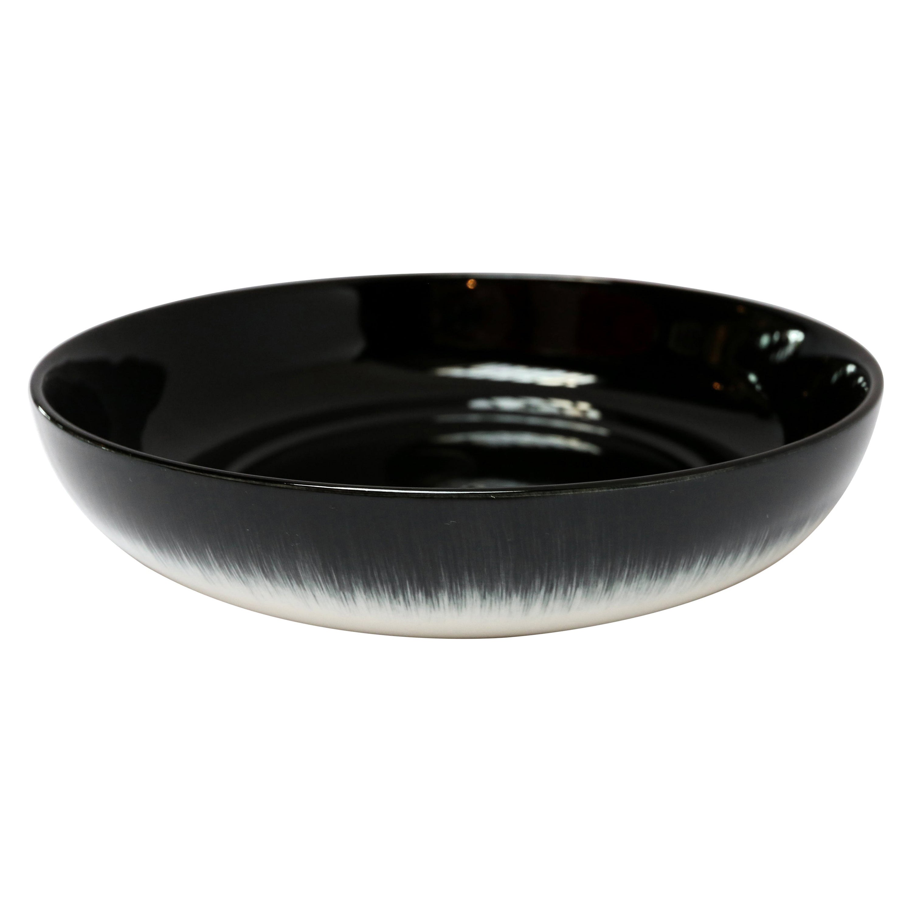 Ann Demeulemeester for Serax Dé Medium High Plate / Bowl in off White / Black