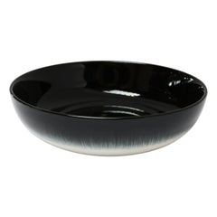 Ann Demeulemeester for Serax Dé Small High Plate / Bowl in off White / Black
