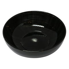 Ann Demeulemeester for Serax Dé X-Small High Plate / Bowl in Black / off White