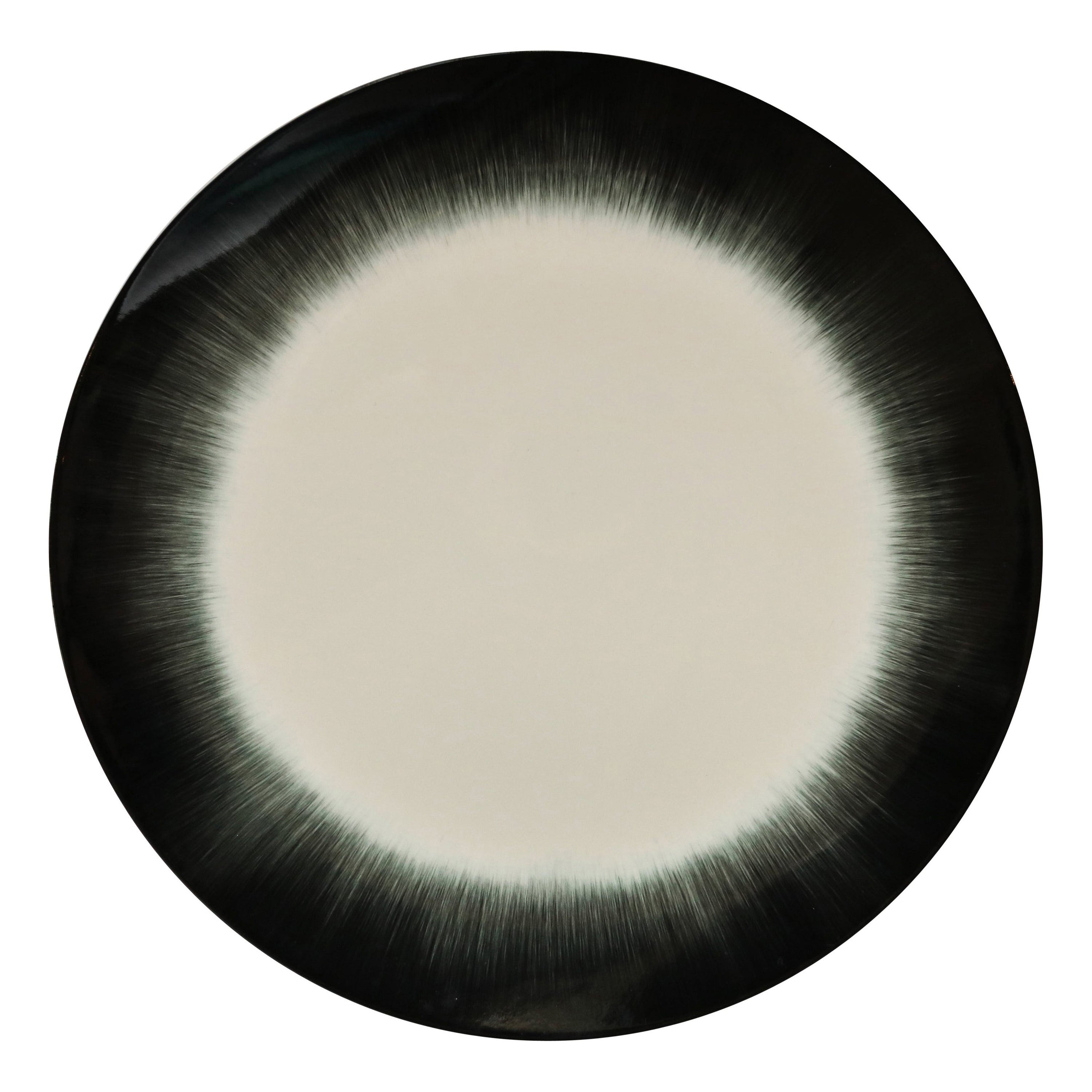 Ann Demeulemeester for Serax Dé Dinner Plate / Charger in off White / Black