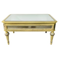 French Louis XVI Style Mirrored Coffee Table