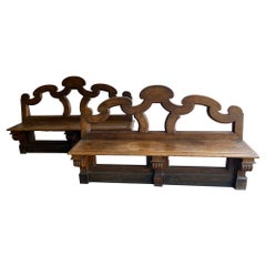 Pair of Chateau Benches, France, 18th Century