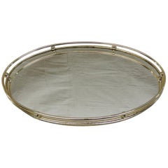Oval Brass Vanity Tray