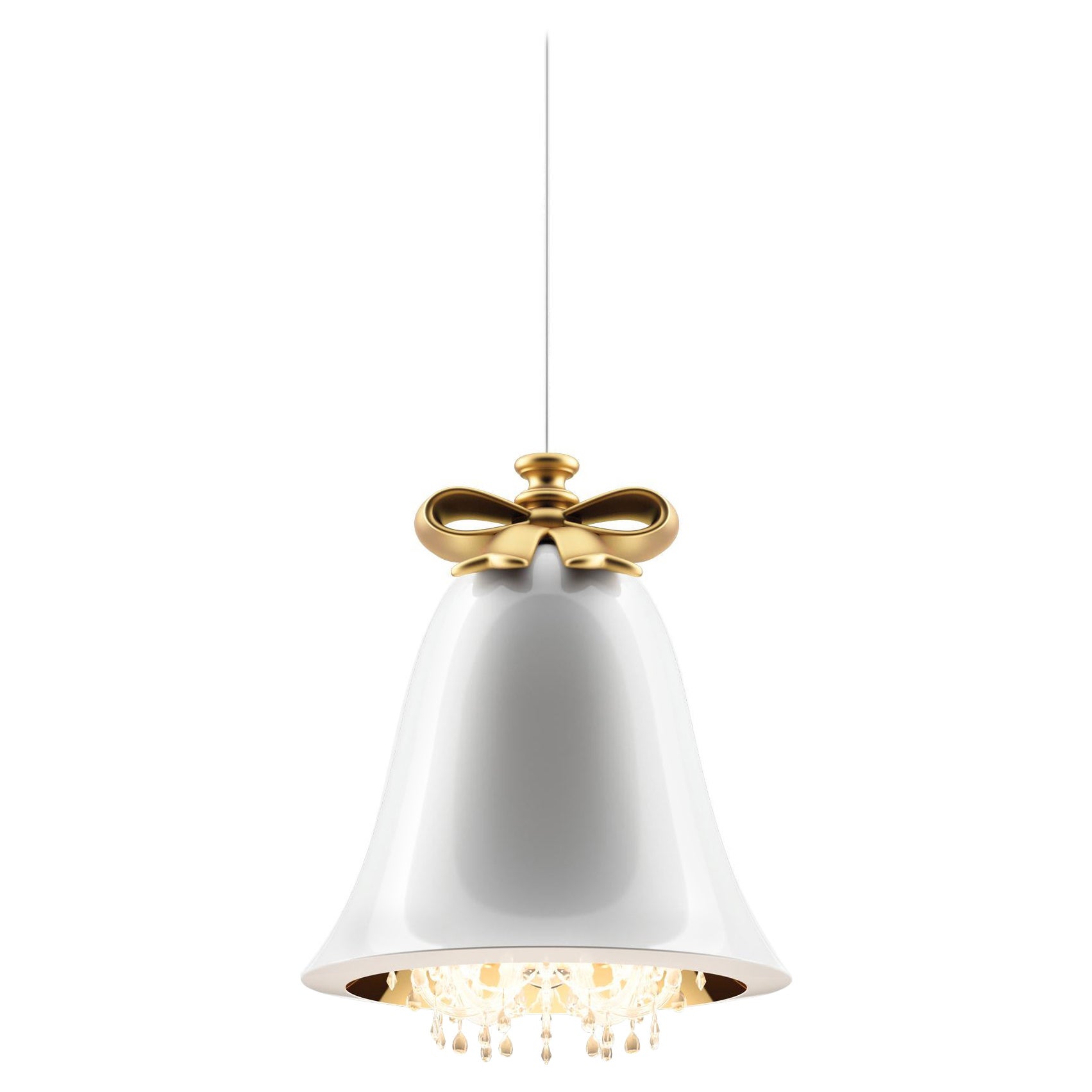 White Mabelle Chandelier, Designed by Marcel Wanders Studio, Made in Italy