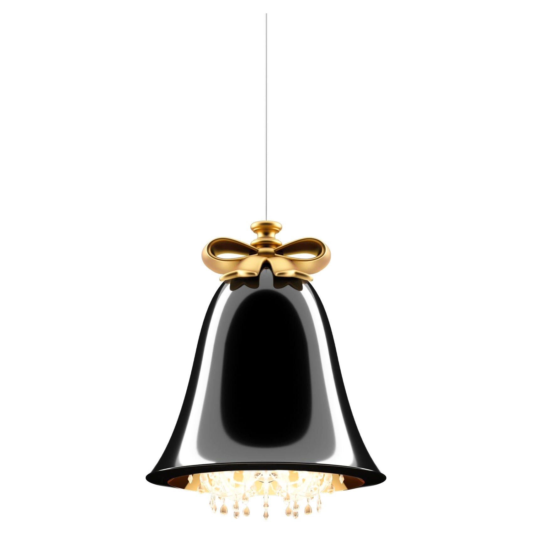 Lustre Mabelle noir, conçu par Marcel Wanders Studio, fabriqué en Italie
