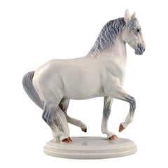 Jeanne Grut for Royal Copenhagen, Rare Porcelain Figure, Lippizan Horse