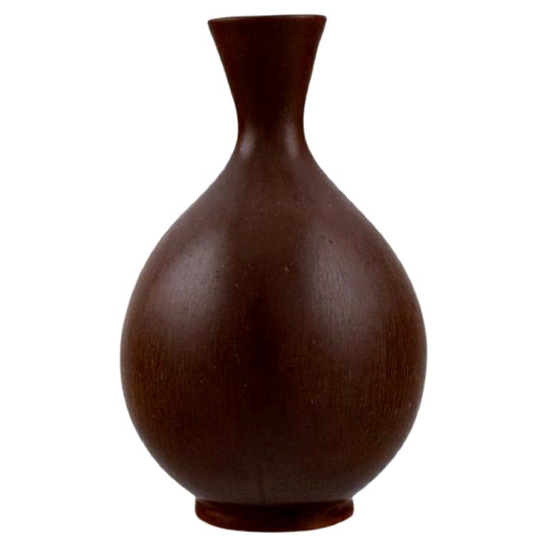 Berndt Friberg for Gustavsberg Studiohand, Vase in Glazed Stoneware